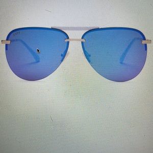 Diff Tahoe gold +purple mirror sunglasses - brand new